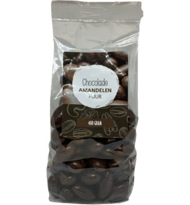 Mijnnatuurwinkel Chocolade amandelen puur (400g) 400g