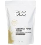One2vibe Casein night protein powder Strawberry (750gr) 750gr thumb