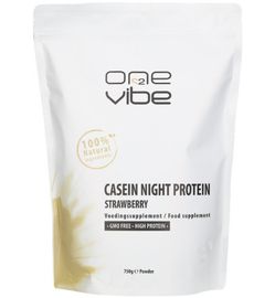 One2vibe One2vibe Casein night protein powder Strawberry (750gr)