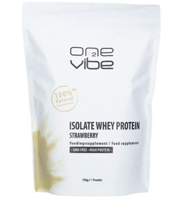 One2vibe Isolate whey protein powder Strawberry (750gr) 750gr