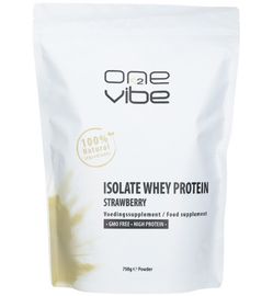 One2vibe One2vibe Isolate whey protein powder Strawberry (750gr)