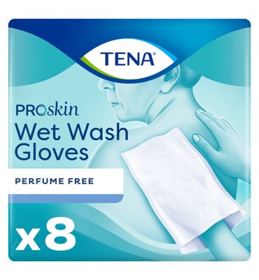 Tena Wet Wash Glove No perfume 8 (8st) 8st