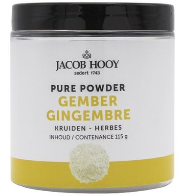 Jacob Hooy Pure Powder Gember (115 gram) 115 gram