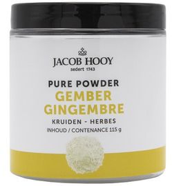 Jacob Hooy Jacob Hooy Pure Powder Gember (115 gram)