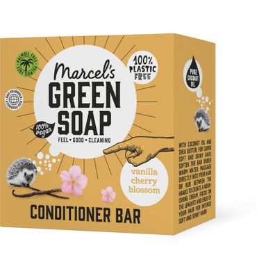 Marcel's Green Soap Conditioner Bar Vanille & Cherry Blossom (60 gr) 60 gr