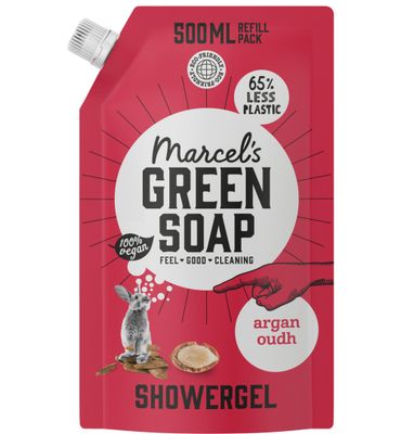Marcel's Green Soap Shower Gel Argan & Oudh navul (500 ml) 500 ml