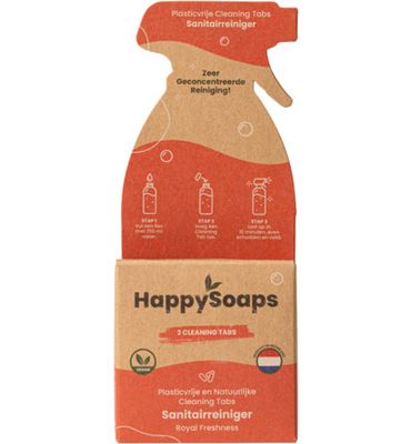 Happysoaps Cleaning tabs sanitairreiniger royal freshness (3st) 3st