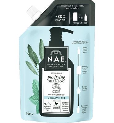 N.A.E. Refill Purifying Shampoo (500ml) 500ml