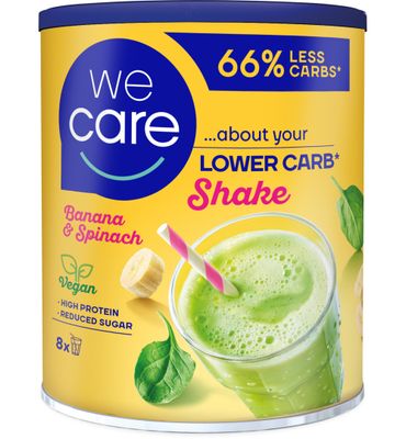 WeCare Lower carb shake banaan & spinazie (240g) 240g