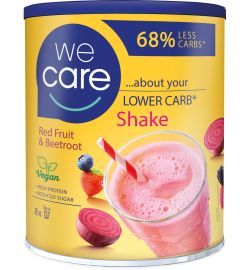 WeCare WeCare Lower carb shake rood fruit & biet (240g)