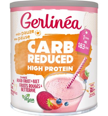Gerlinéa Carb Reduced High Protein shake rood fruit & biet (240g) 240g