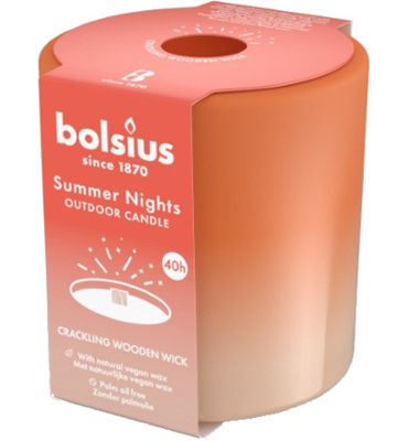 Bolsius Summer Nights glas 100/100/8 Ivoor (1st) 1st