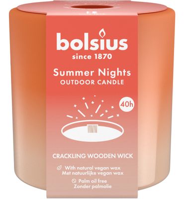 Bolsius Summer Nights glas 100/100/8 Ivoor (1st) 1st
