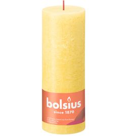 Bolsius Bolsius Shine rustiekkaars 190/68 Sunny Yellow (1st)