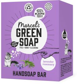 Koopjes Drogisterij Marcel's Green Soap Handzeep Bar Lavendel & Rosemarijn (90g) aanbieding
