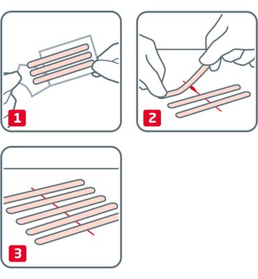 Leukoplast Leukosan Strips 6 x 38 mm (6 strips) 6 x 75 mm (3 strips) (9st) 9st