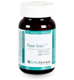 Orthonutrients Orthonutrients Raw Iron (30 vegecaps)