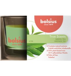 Bolsius Bolsius True Scents geurglas 50/80 Green Tea (1 st.)