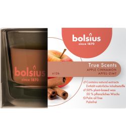 Bolsius Bolsius True Scents geurglas 50/80 Apple Cinnamon (1 st.)