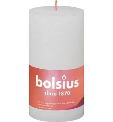 Bolsius Shine rustiekkaars 130/68 Cloudy White (1 st.) 1 st.