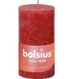 Bolsius Bolsius Shine rustiekkaars 130/68 Delicate Red (1 st.)
