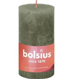 Bolsius Bolsius Shine rustiekkaars 130/68 Fresh Olive (1 st.)