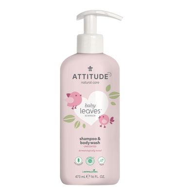 Attitude Baby Leaves 2in1 shampoo parfum vrij (473ml) 473ml