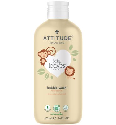 Attitude Little Leaves Bubbel zeep pear nectar (473ml) 473ml