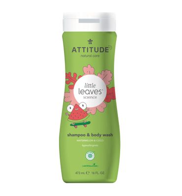 Attitude Little Leaves 2-in-1 shampoo watermeloen & kokos (475ml) 475ml