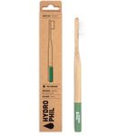 Hydrophil Tandenborstel groen medium-soft gemaakt van bamboe met borst (1st) 1st thumb