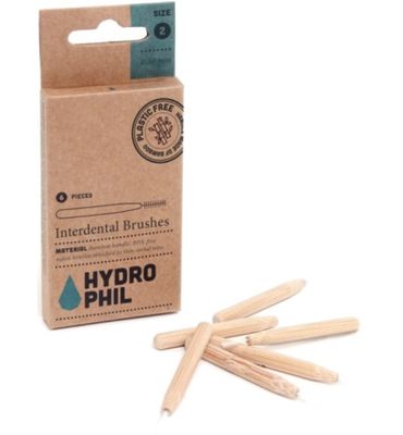 Hydrophil Tandenragers 0,50mm met bamboe handvat en nylon van castorol (6st) 6st