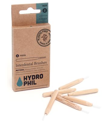 Hydrophil Tandenragers 0,50mm met bamboe handvat en nylon van castorol (6st) 6st