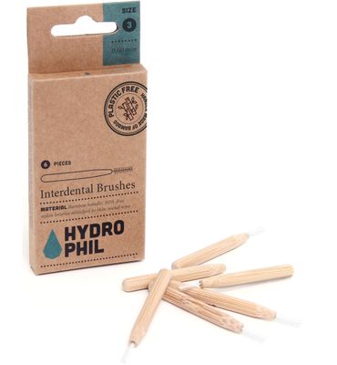 Hydrophil Tandenragers 0,60mm met bamboe handvat en nylon van castorol (6st) 6st