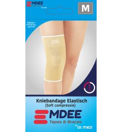 Emdee Emdee Elastic support knie maat M huidskleur (1st)