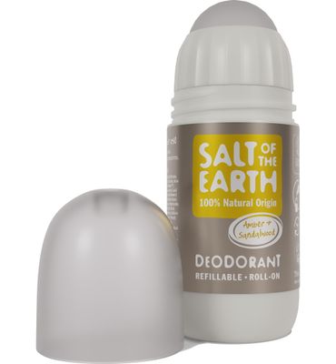 Salt Of The Earth Natural Deodorant Roll On, Amber & Sandalwood (75ml) 75ml