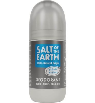 Salt Of The Earth Natural Deodorant Roll On, Vetitver & Citrus (75ml) 75ml