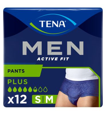Tena Men Men active fit pants+ small/medium (12st) 12st