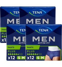 Tena Men Tena Men Active Fit Plus Small/Medium - Heupomvang 75 - 105 cm (4x12)