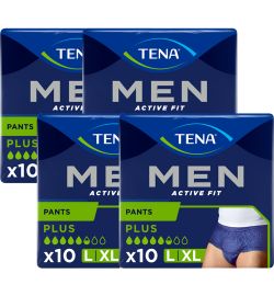 Tena Men Tena Men Active Fit Plus Large/XL - Heupomvang 95 - 130 cm (4x10)