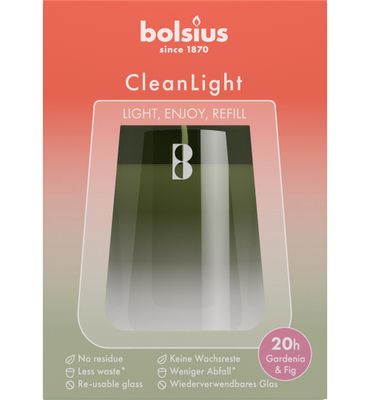 Bolsius Retail Clean Light starterskit Gardenia / Fig (1 stuks) 1 stuks