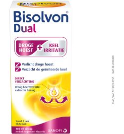Bisolvon Bisolvon Dual droge hoest/keelirritatie siroop (100ml)