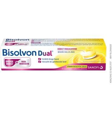 Bisolvon Dual droge hoest/keelirritatie (18tb) 18tb