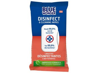Blue Wonder Desinfectie doekjes (72st) 72st