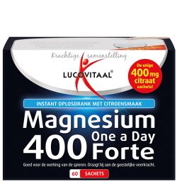 Lucovitaal Lucovitaal Magnesium citraat poeder 400mg (60sach)