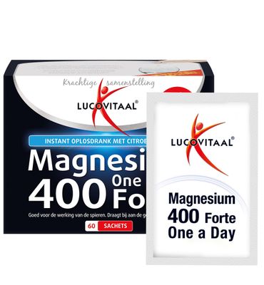 Lucovitaal Magnesium citraat poeder 400mg (60sach) 60sach