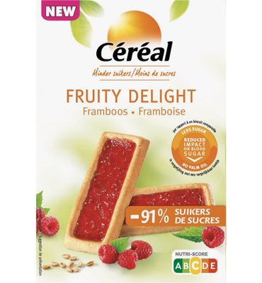 Céréal Fruity Delight Framboos - Minder Suikers (144 gr) 144 gr