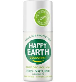 Happy Earth Happy Earth Pure deodorant roll-on unscented (75ml)