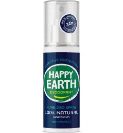 Happy Earth Happy Earth Pure deodrant spray men protect (100ml)