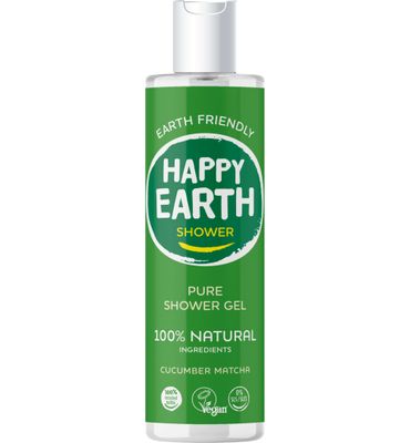 Happy Earth Pure showergel cucumber matcha (300ml) 300ml