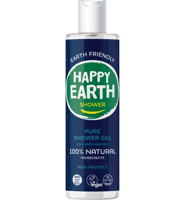 Happy Earth Pure showergel men protect (300ml) 300ml
